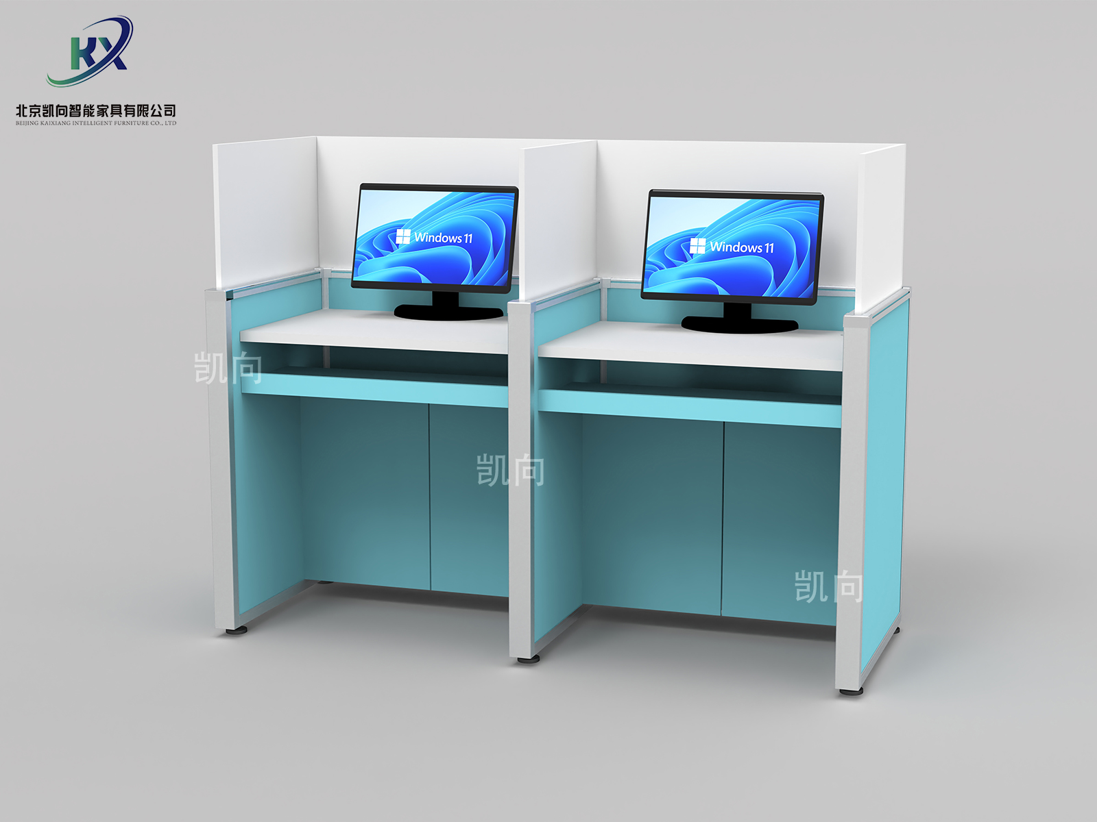 升降屏风考试桌